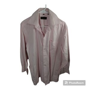 Men's Size M Portofilo Pink Long Sleeve Button Down Shirt